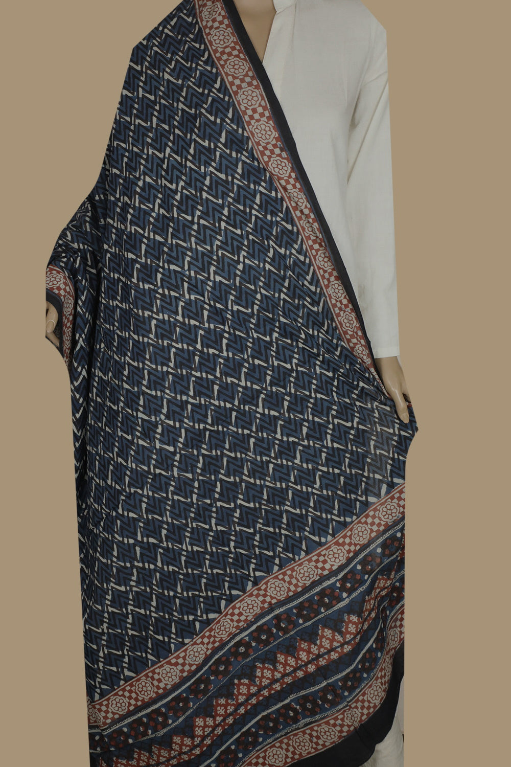 Block Printed Dupattas - Matkatus
