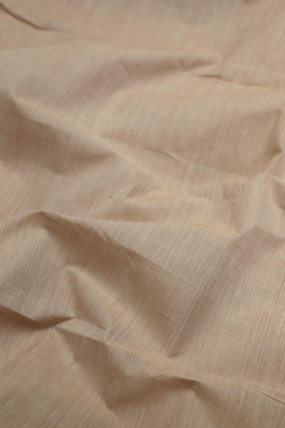 Creamy Beige Plain Mangalagiri Cotton Fabric - 0.8m